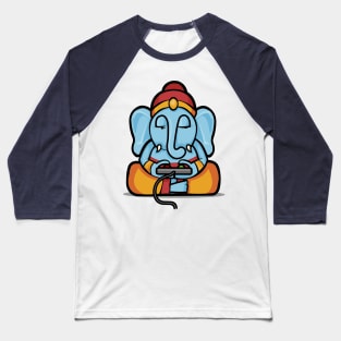 Ganesha plays video games Baseball T-Shirt